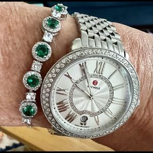 Like New Michele watch. Worn twice. No scratches, works flawlessly.